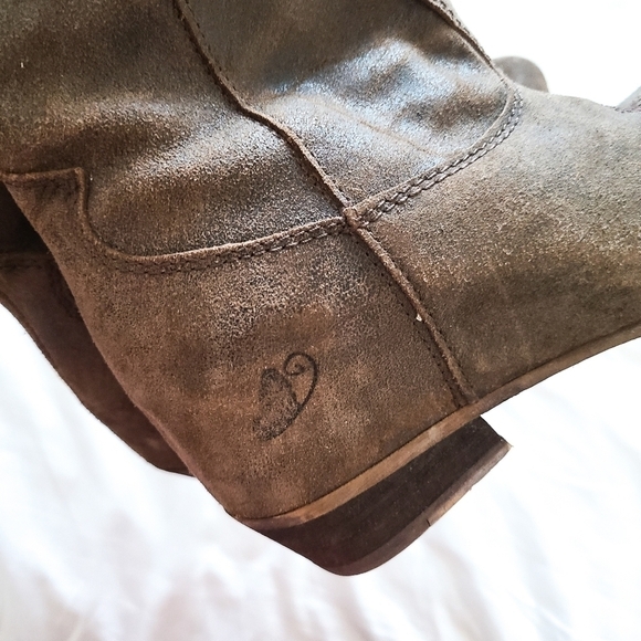 Brown leather slip on booties - Picture 11 of 12